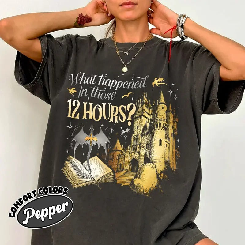 Fourth Wing Series Comfort Colors Shirt For Fans, The Quest Squad Onyx Storm T-Shirt, 12 Hours Dragon Rider Tee, Book Merch Gift Womenswear