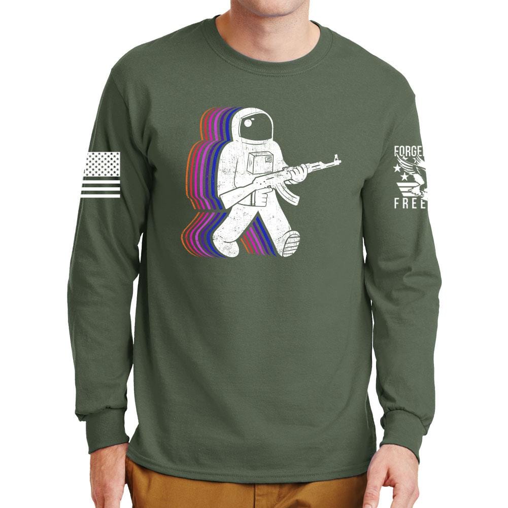 Funkalicious AK47 Astronaut Long Sleeve T-shirt Style001