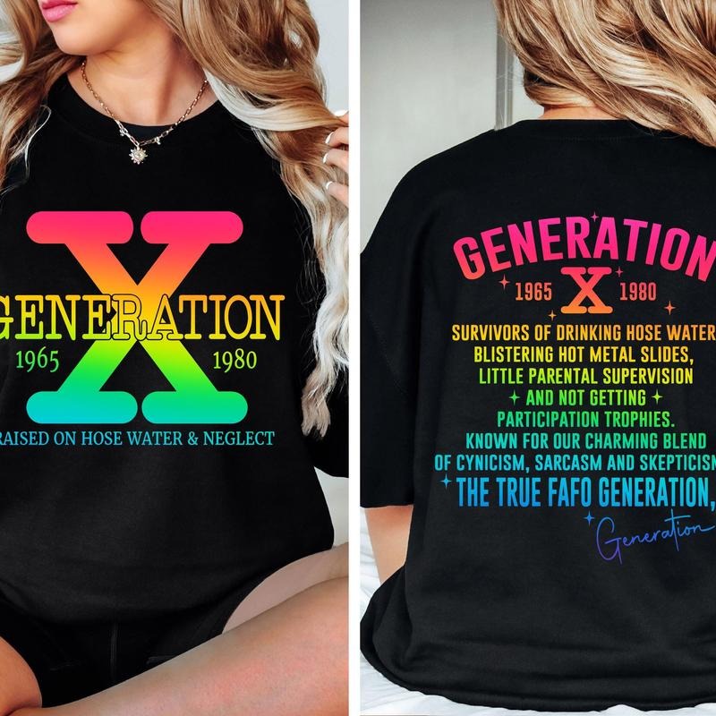 Generation X Png Raised On Hose Water Neglect Funny Quote Sassy Png Sarcastic Png Snarky Sarcastic Png For Sublimation T-shirt, sweater and Hoodie