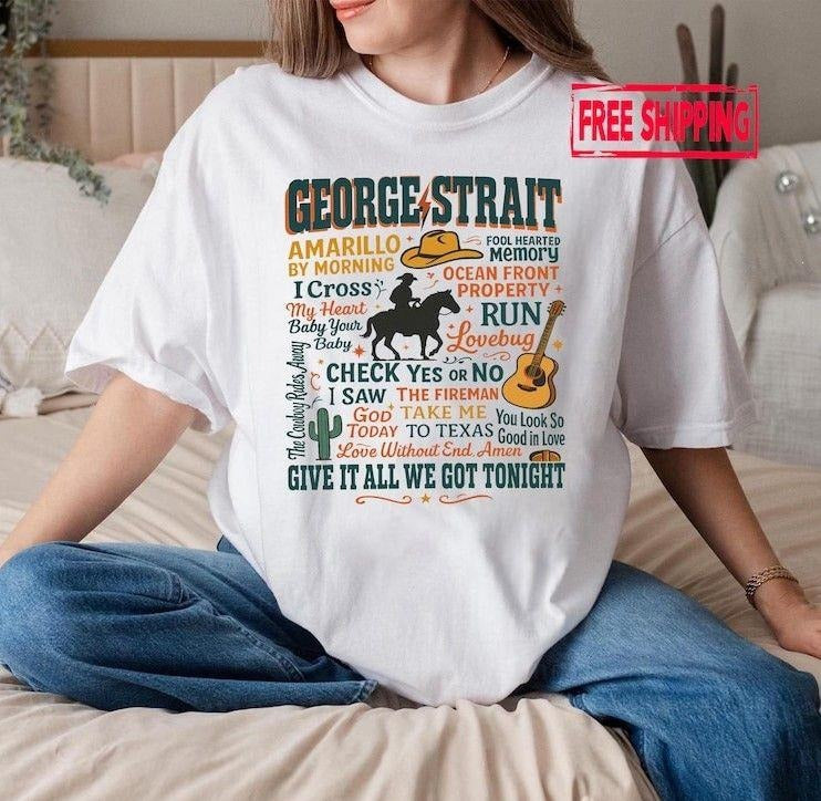 George Strait Shirt, Give It All We Got Tonight Tshirt, Retro Western T-shirt, Country Music Shirt