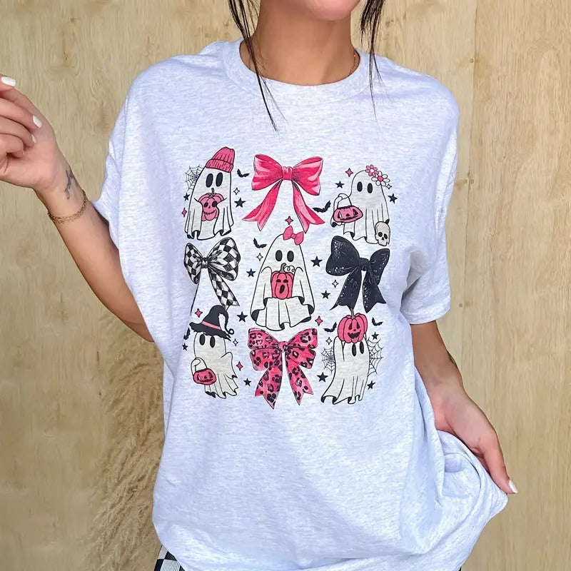 Ghost Bows Graphic Top