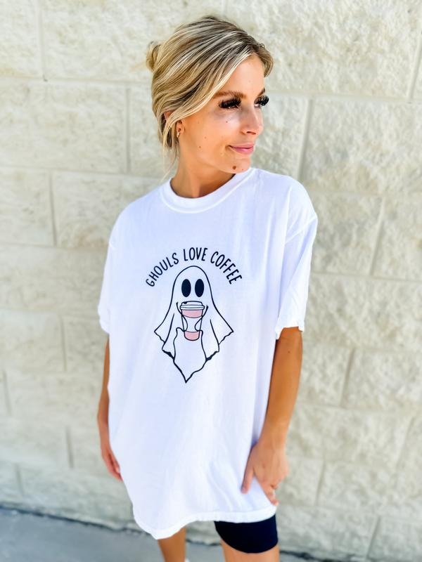 Ghouls Love Coffee Graphic Tee