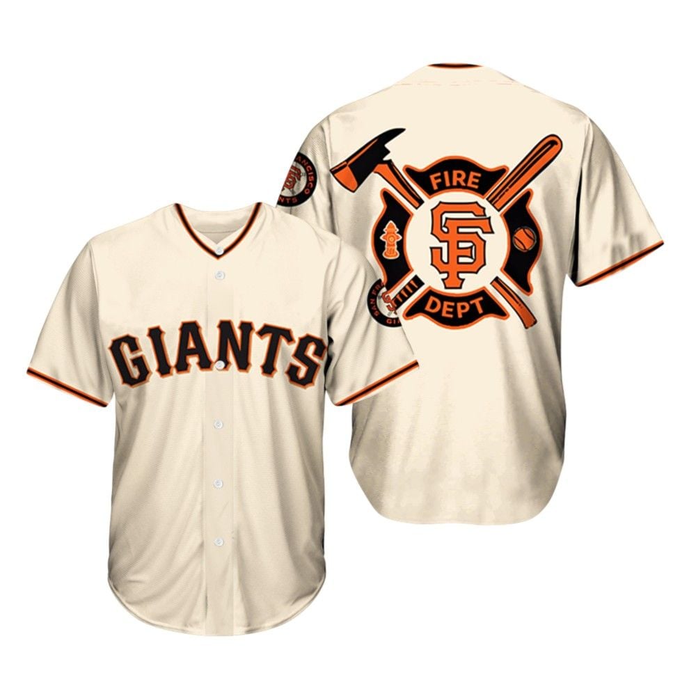 Giants Firefighter Appreciation Night Jersey 2025 - Grishko.com