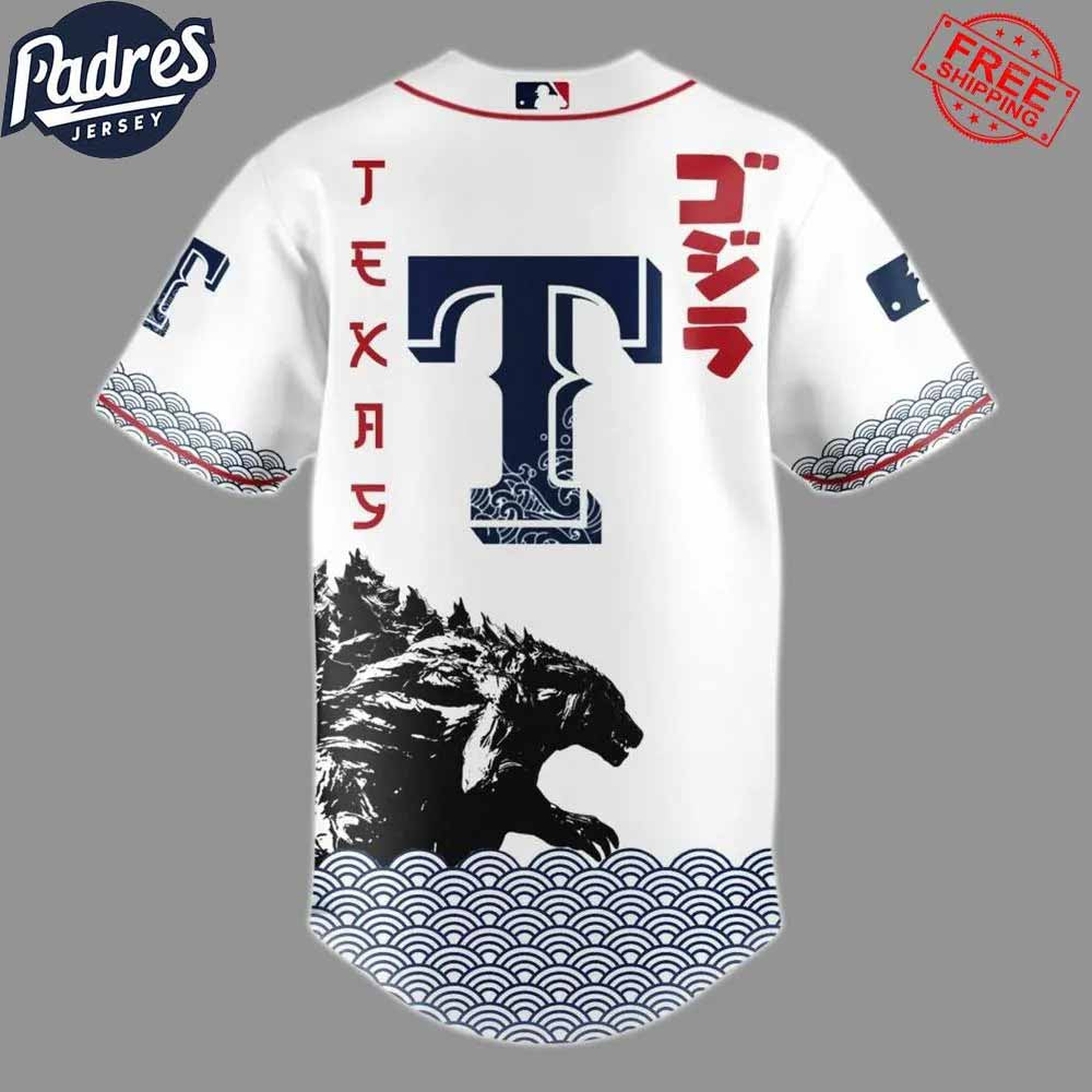 Godzilla 2025 x Texas Rangers Baseball Jersey - Padres Jersey Oasis: Elevate Your Baseball Style Game