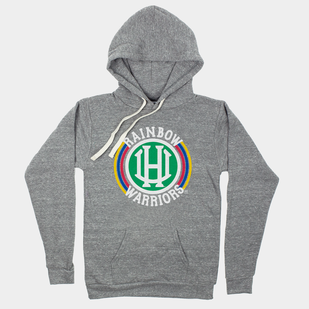 Vintage Hawaii Rainbow Warriors Hoodie Style001