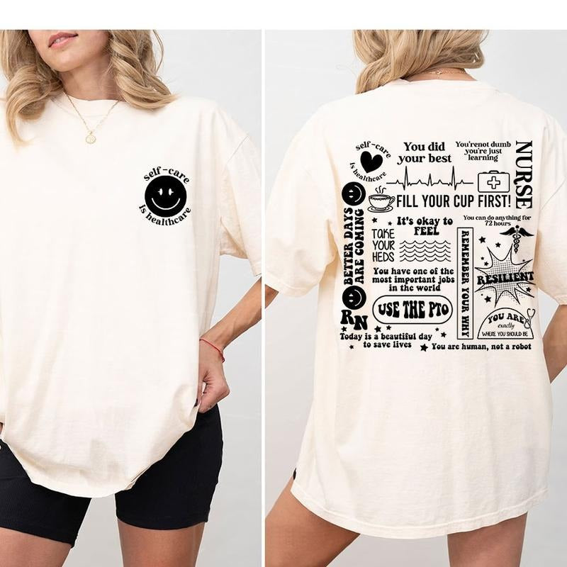 Healthcare Essentials Shirt, Cute Medical Student Shirt, Nurse Shirt, Healthcare School Shirt, Nurse Appreciation Shirt, Shirt For Nurse, Shirt For Women, Nurse Life Shirt, Nurse Gift, Women Tops, Medicine Shirt