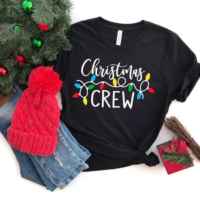 Christmas Crew 100% Cotton T-shirt - Unisex Style - Gift for Him/Her t shirt