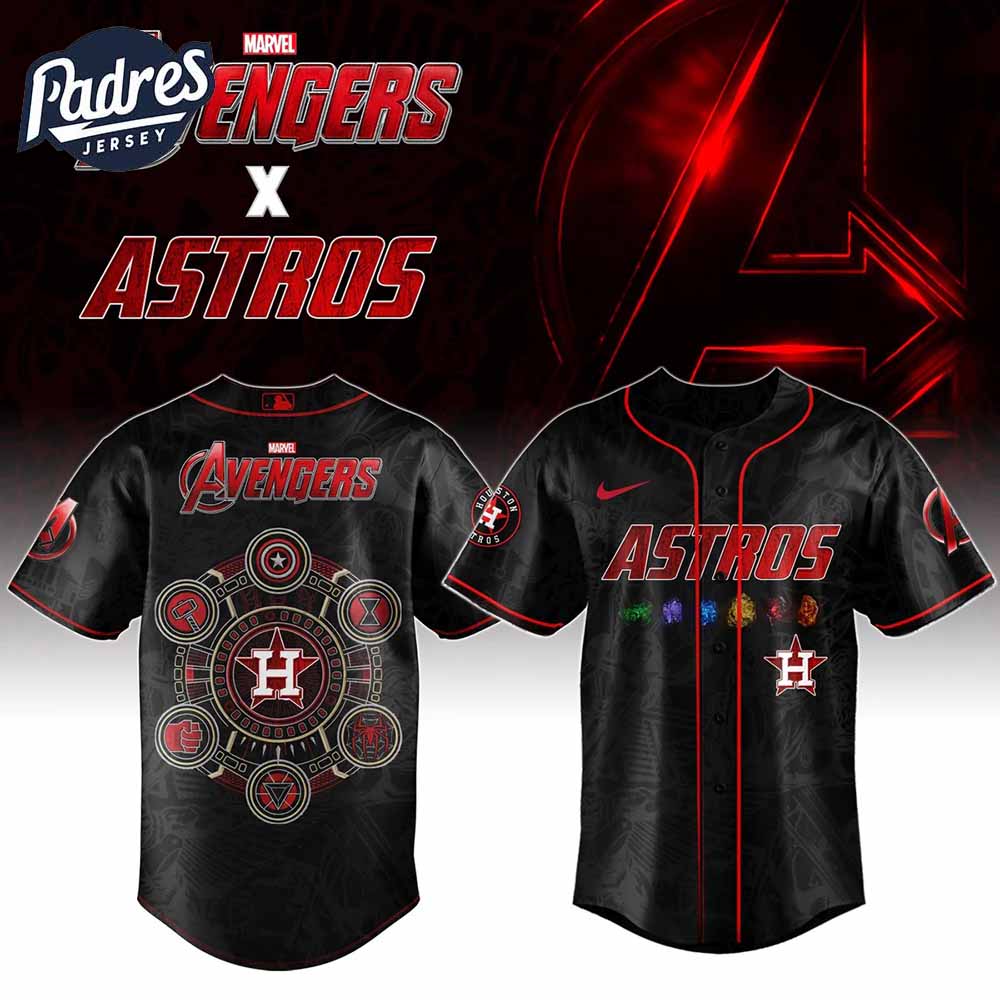 Houston Astros x Marvel Avengers Night Baseball Jersey 2025 - Padres Jersey Oasis: Elevate Your Baseball Style Game