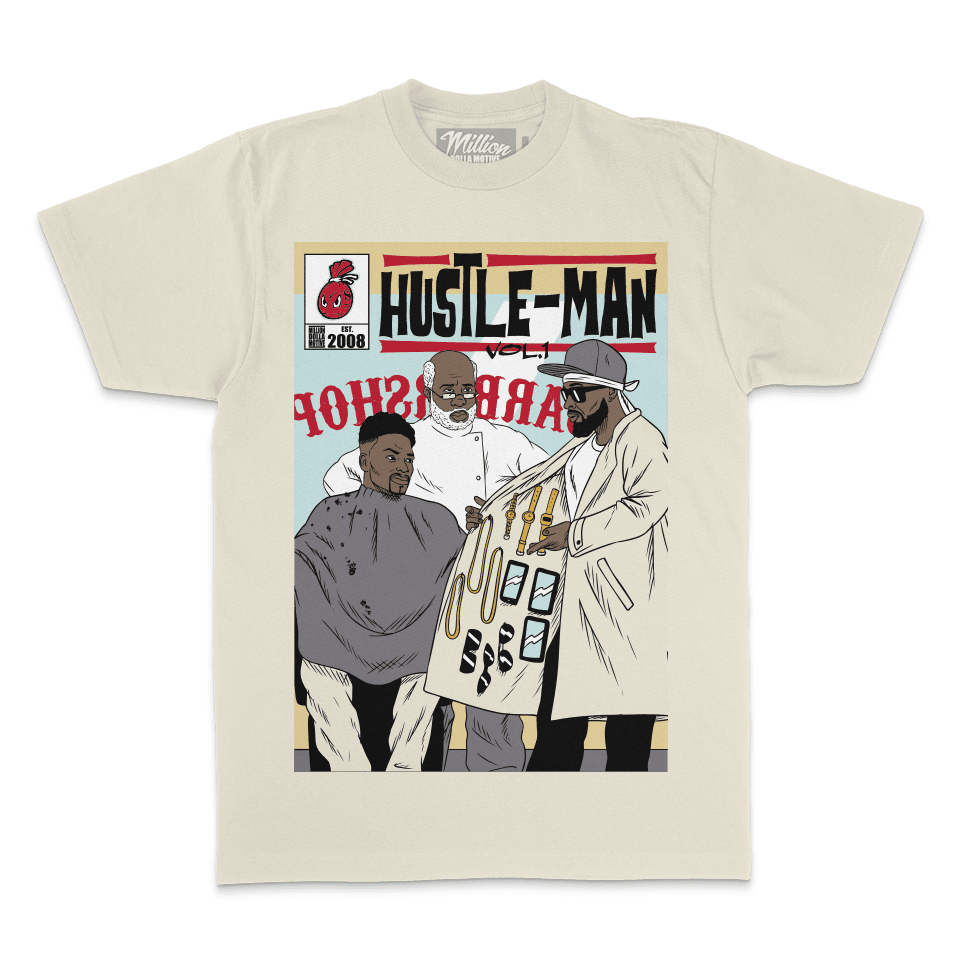 Hustle-Man Vol. 1 - Natural Sail T-Shirt