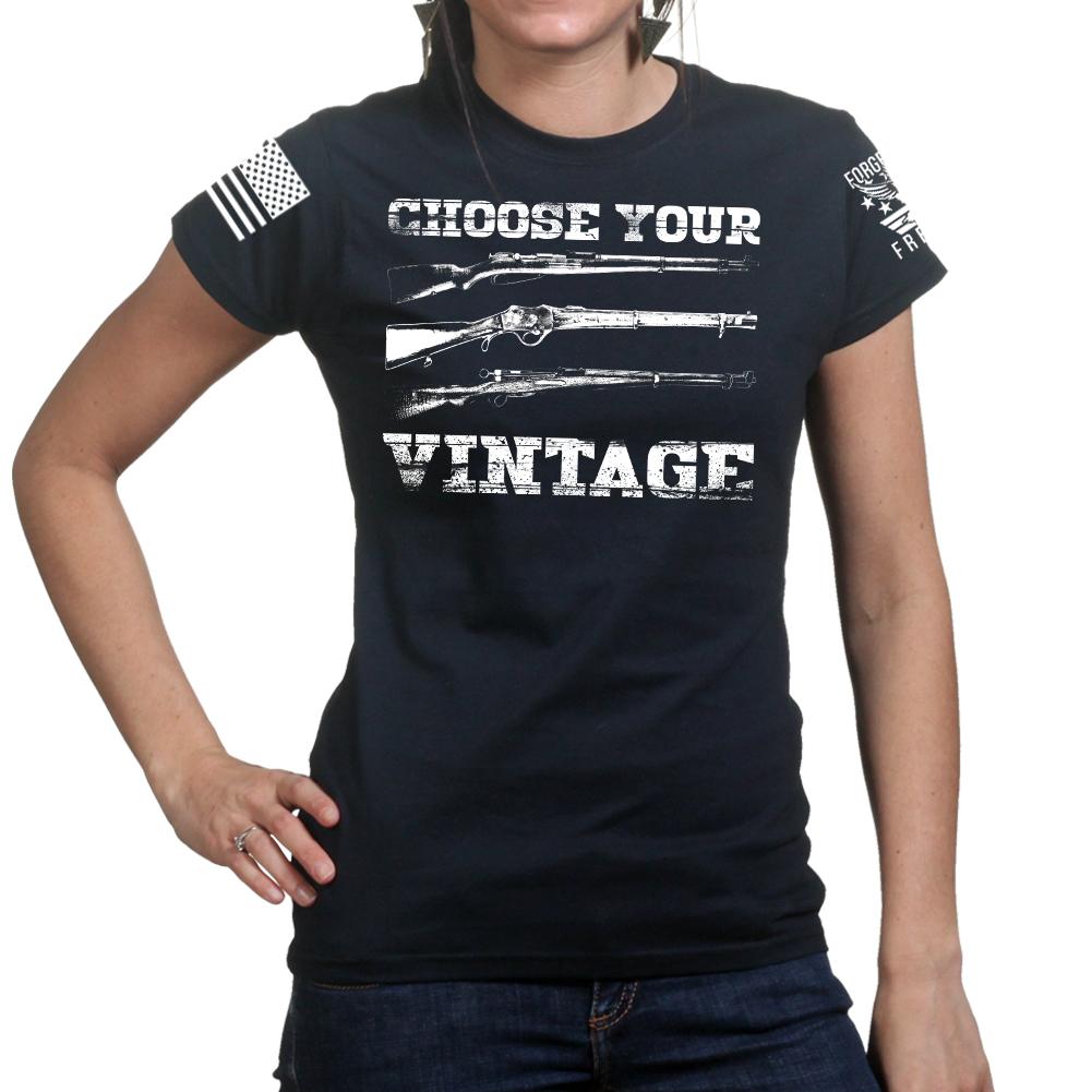 Choose Your Vintage Ladies T-shirt Style001