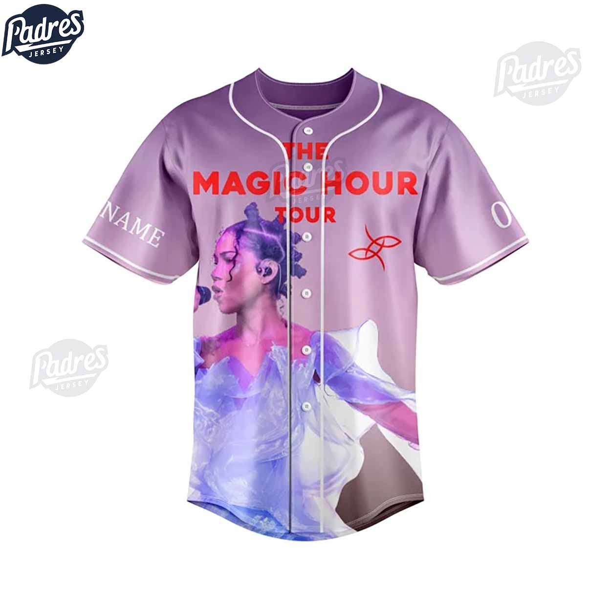 Jhene Aiko The Magic Hour Tour Custom Baseball Jersey Gifts - Padres Jersey Oasis: Elevate Your Baseball Style Game
