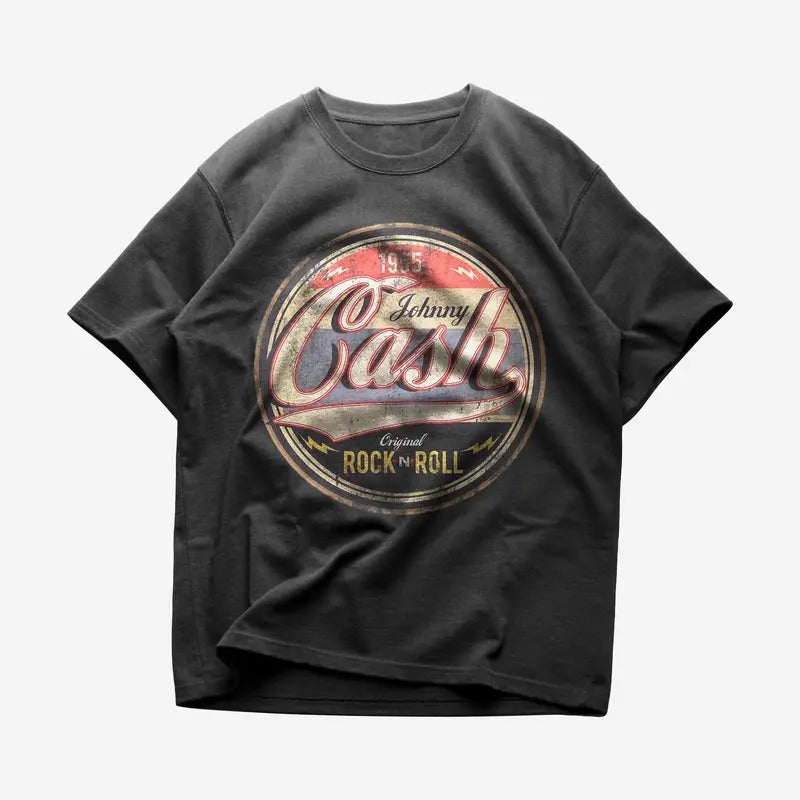 Johnny Cash T-shirt - Rock Music Shirt - Johnny Cash Merch - Unisex Cotton Tee