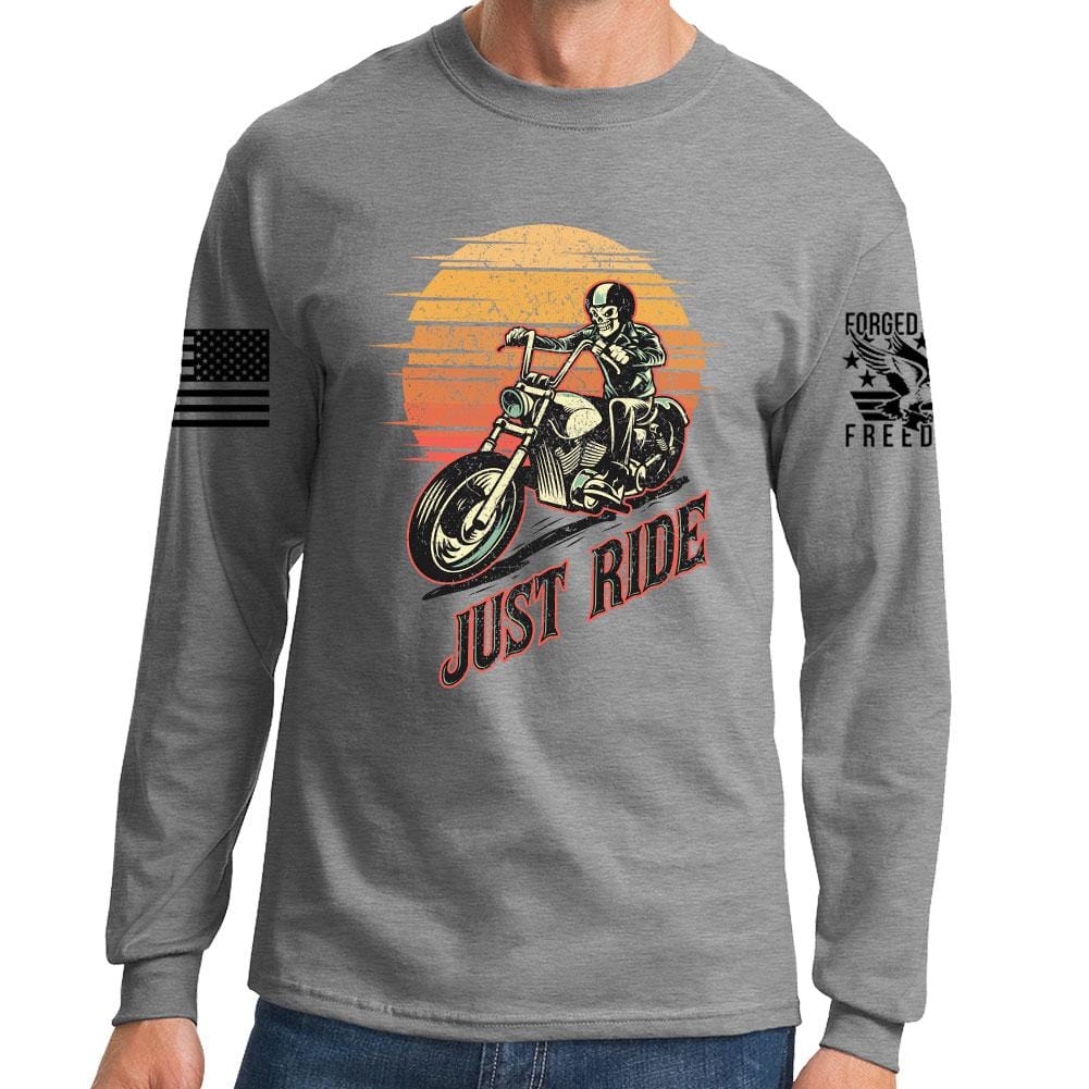 Just Ride Long Sleeve T-shirt Style001
