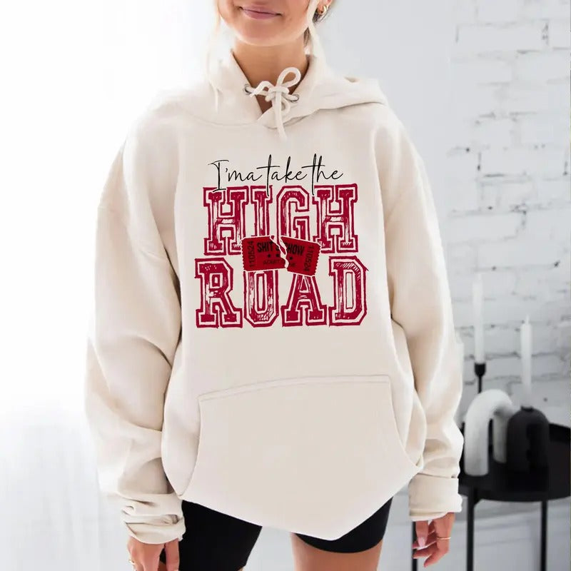 K0e Take The High R0ad Hoodie, Concert Outfit, Merch For Fans, Country Music Fans Top, Unisex Long Sleeve Pullover Hoodie Shirt