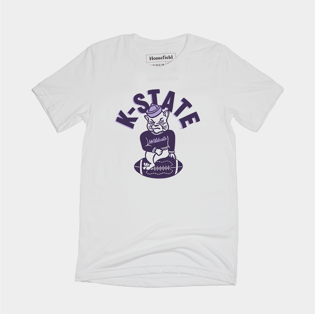 Vintage K-State Football Tee Style001