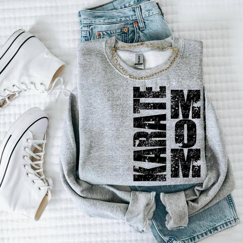 Karate Mom DTF Transfers - THIS IS NOT A SHIRT