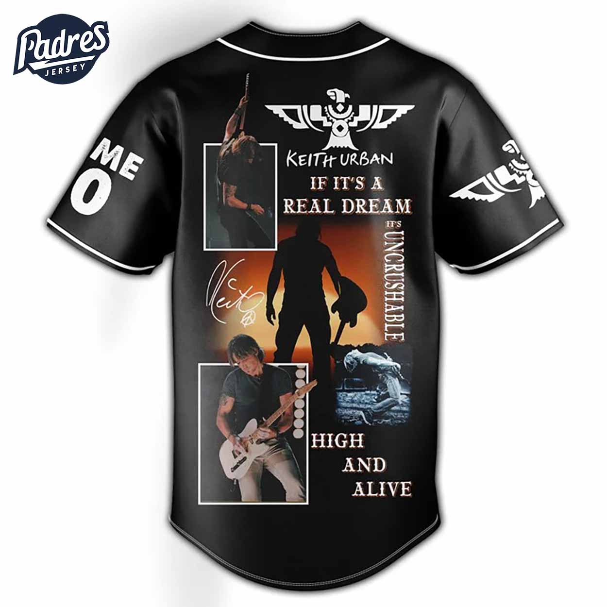 Keith Urban Baseball Jersey Outfit - High And Alive World Tours - Padres Jersey Oasis: Elevate Your Baseball Style Game