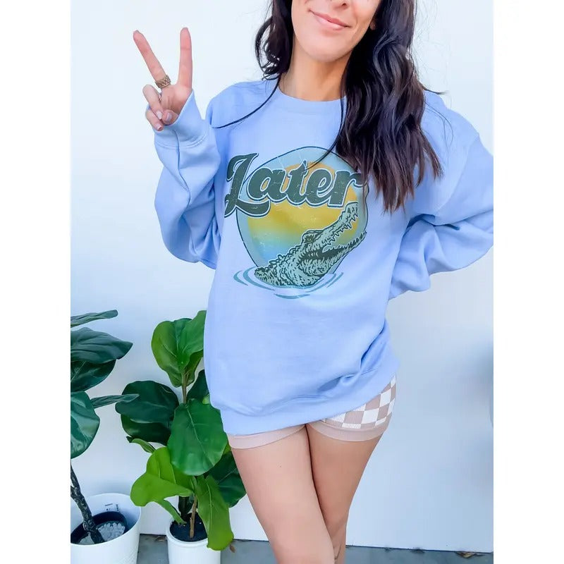 Later Gator Graphic Top