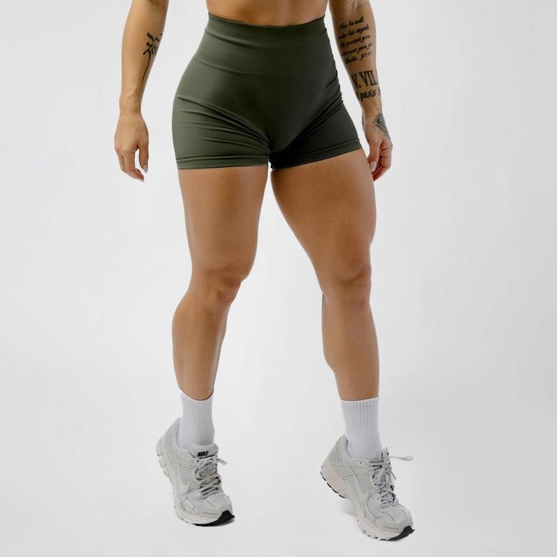 Legacy Shorts - Vintage Green Soft Womenswear Bottom Compression Knit Seamless