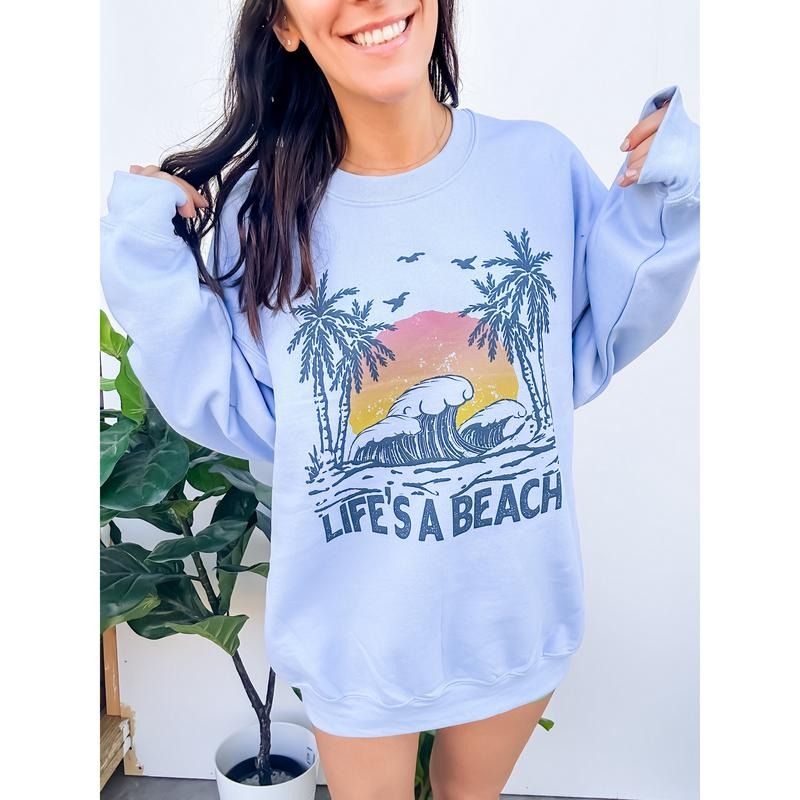 Life's A Beach Graphic Top