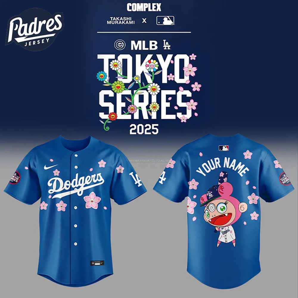 Los Angeles Dodgers Takashi Murakami x World Tour Tokyo Series 2025 Baseball Jersey - Padres Jersey Oasis: Elevate Your Baseball Style Game