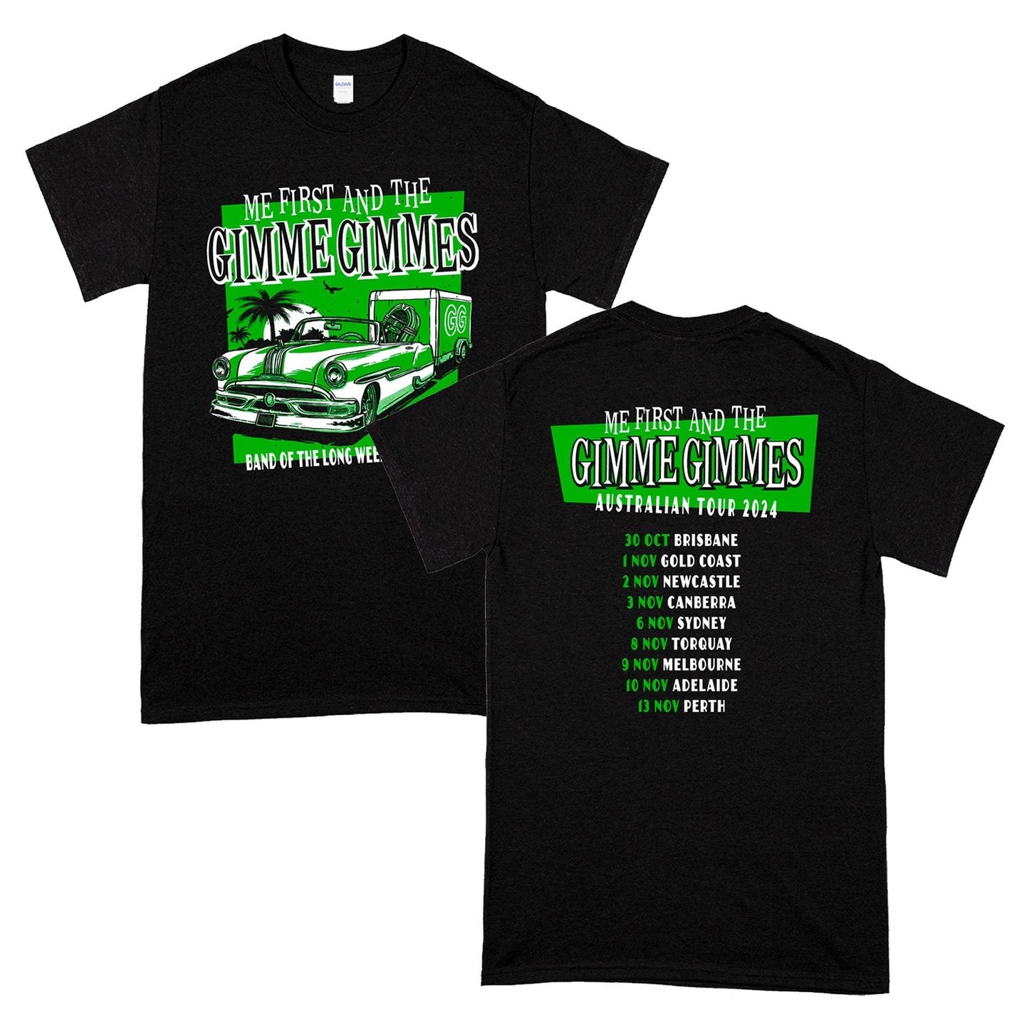 Band of the Long Weekend Australia Tour 2024 T-Shirt (Black)