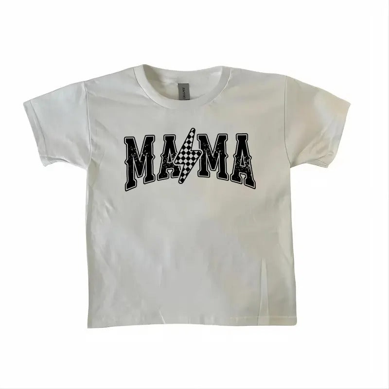 Mama Lightning Bolt Tee, Mama , Mama Baby Tee, Mama Baby Tee Baby Tee, Mom Life Baby Tee, Mama