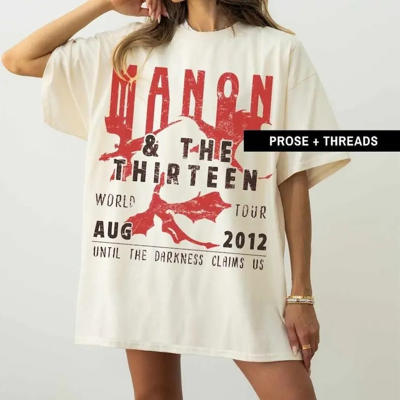 Manon Blackbeak We Are Thirshirtn Throne Of Glass Merch Sarah J Maas SJM Merch Sarah J Maas Merch Manon Shirt ACOTAR Merch Wyvern Manon