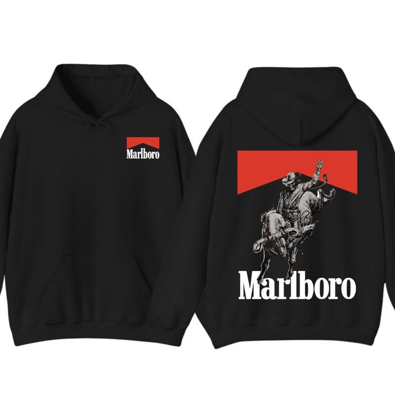 Marlboro Bone Rodeo T-shirt, Marlboro Short Sleeve Tee, Unisex Shirt, Menswear Top Womenswear