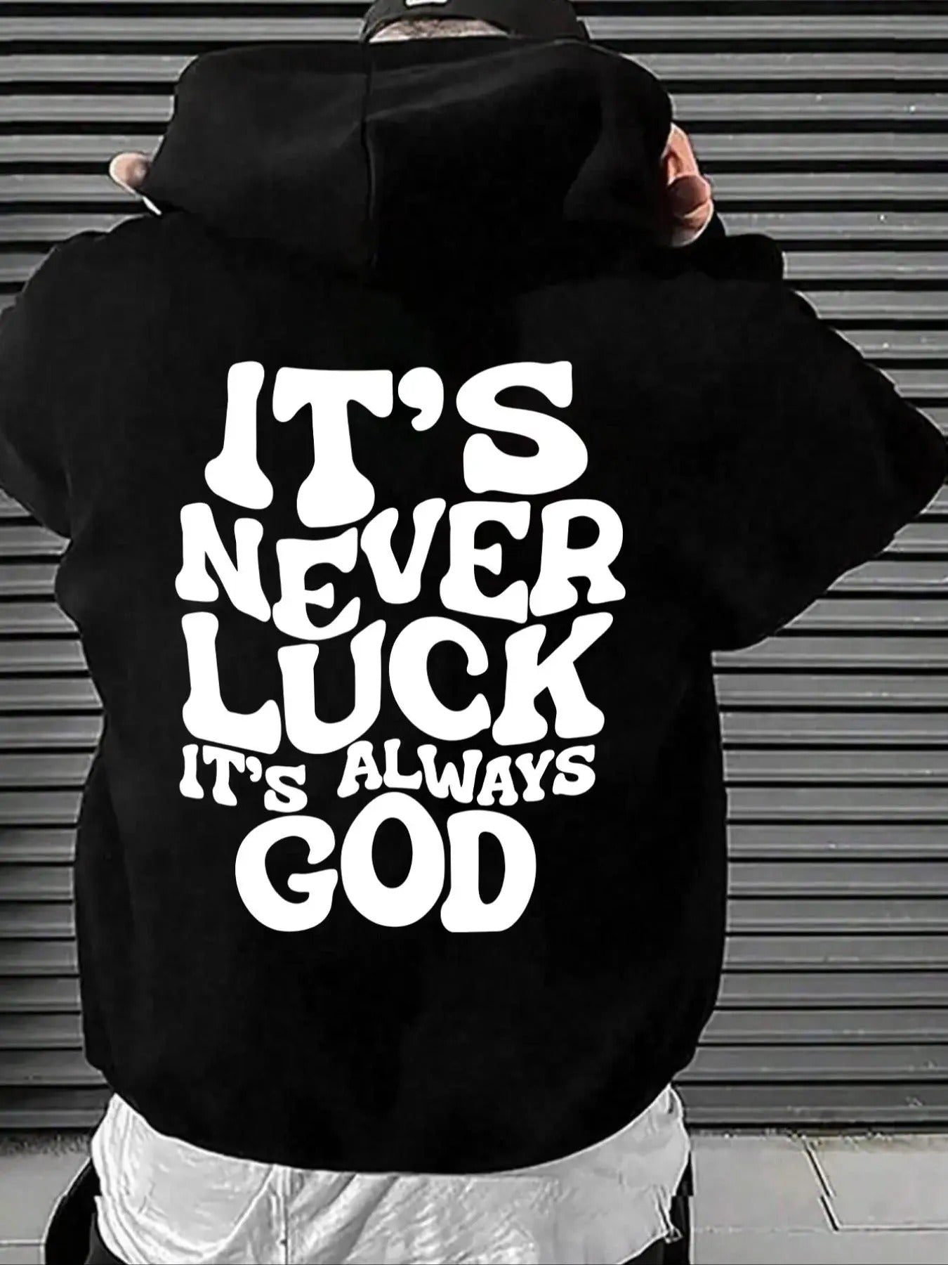 Men's Letter Print Pocket Drawstring Hoodie, Regular Fit Casual Drop Shoulder Long Sleeve Hooded Sweatshirt, Men's Fall & Winter Clothesstyle{n002}2