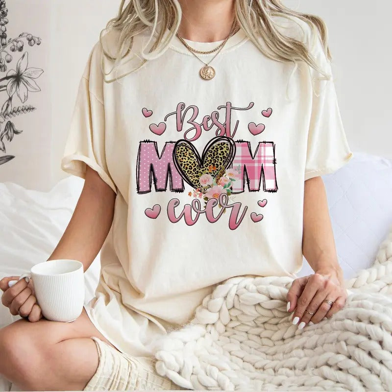 Mom Shirt, Best Mom Ever Tee From Daughter Women Mom Kids, Mom Gift, Mothers Day Gift, Mom Birthday Gift, Mama Shirt, Gifts For Mom Top Womenswear