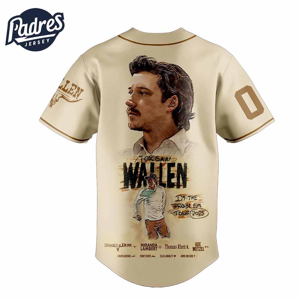 Morgan Wallen Baseball Jersey I’m The Problem Tour 2025 Edition - Padres Jersey Oasis: Elevate Your Baseball Style Game