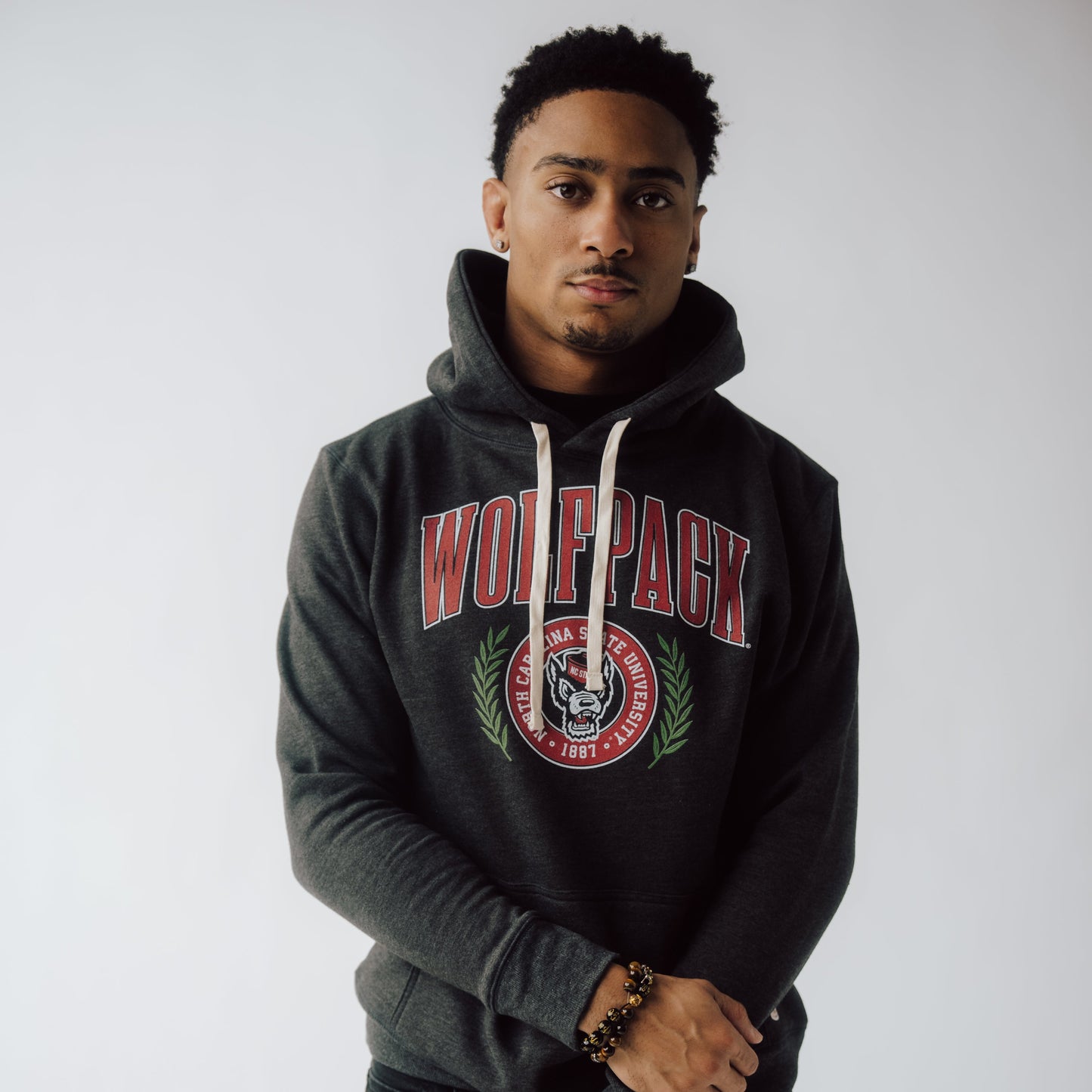 NC State Vintage-Inspired Collegiate Hoodie