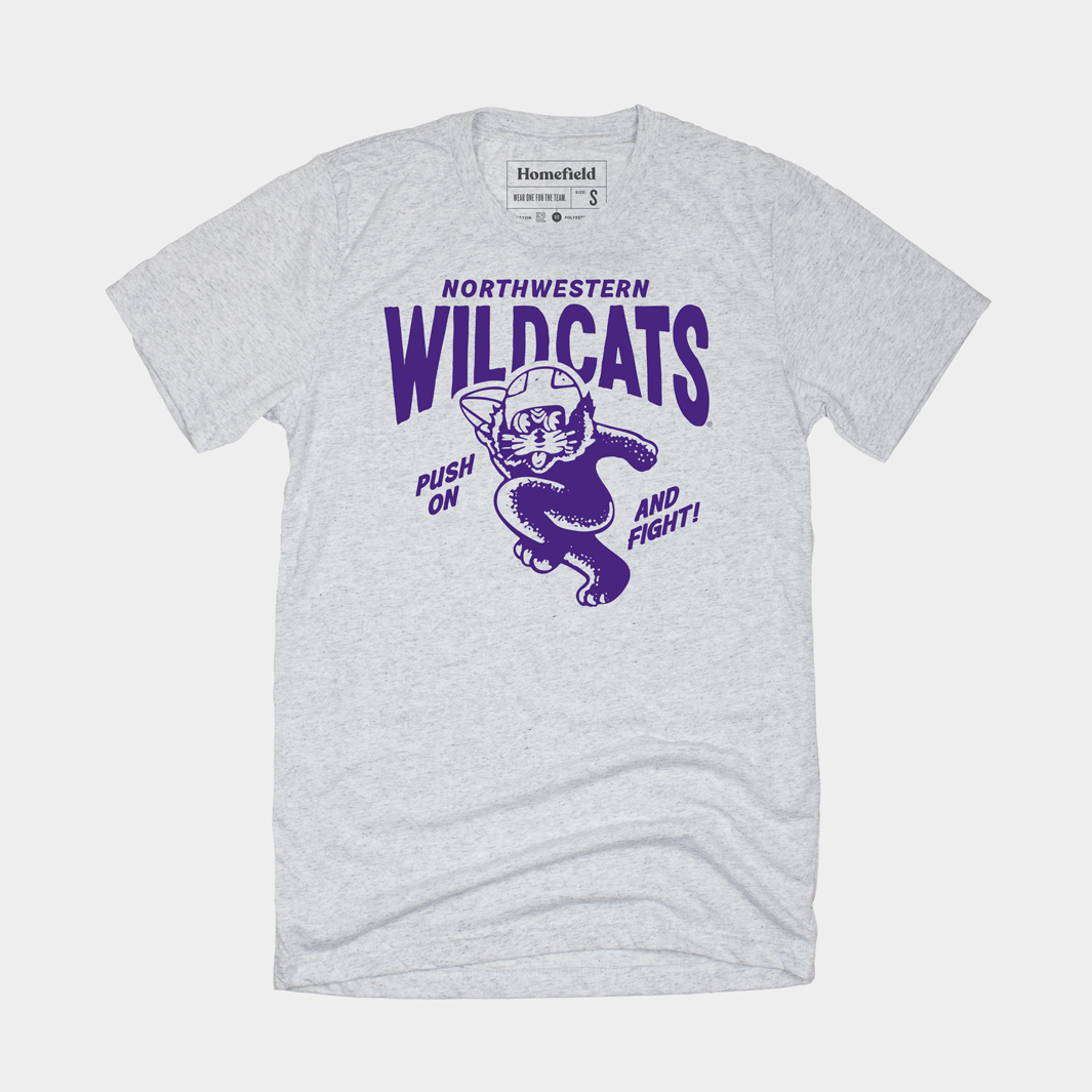 Vintage Northwestern Wildcats “Push On” Tee Style001