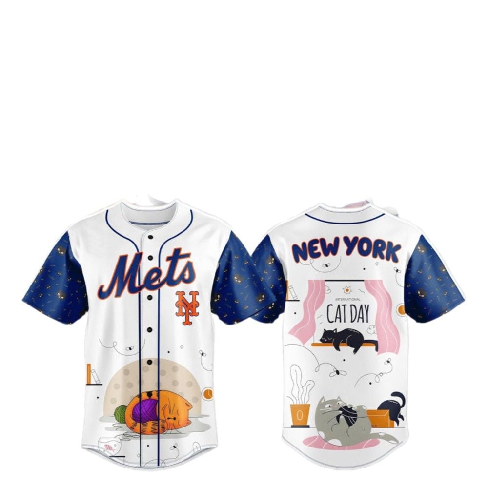 NY Mets 2025 International Cat Day Jersey - Grishko.com