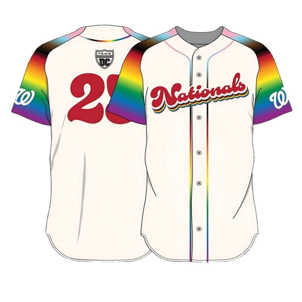Nationals Night Out LGBTQ Jersey Giveaway 2025 - Grishko.com