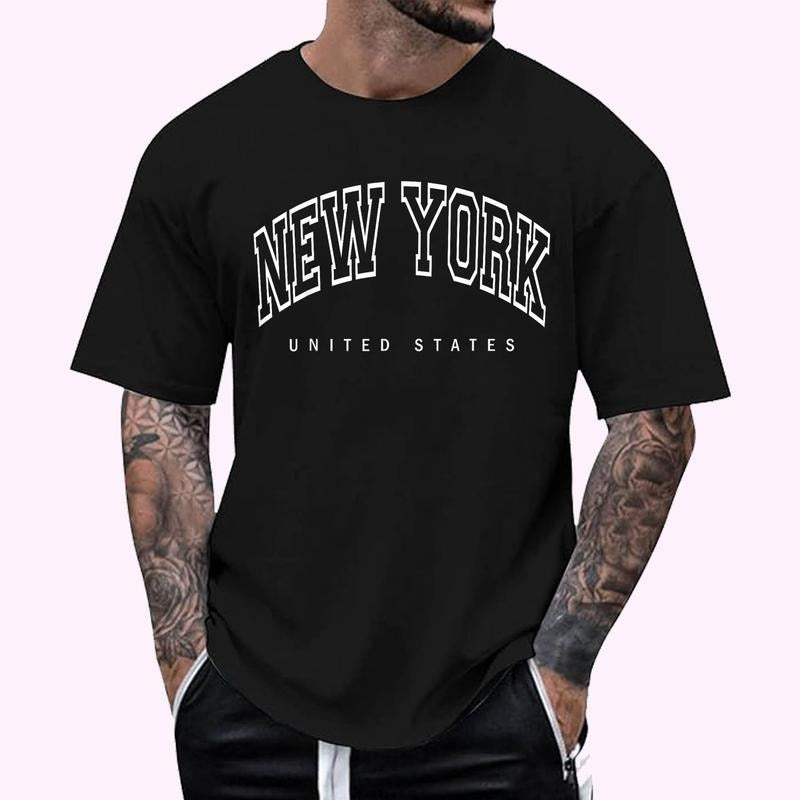New York City - United States - Throwback Design - Classic T-Shirt , Unisex Cotton 100%, Top Menswear