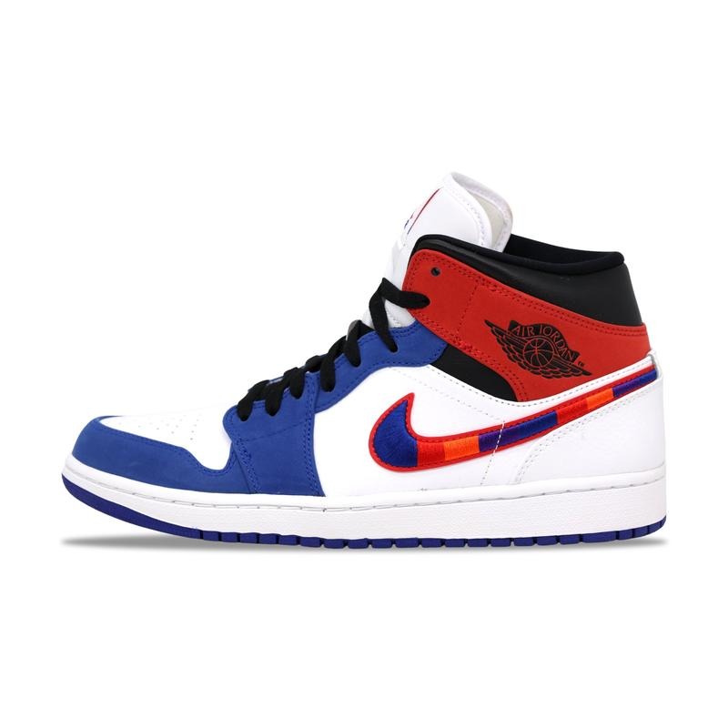 Nike Jordan 1 Mid Multicolored Swoosh 2020 (852542-146) Men's Size 7-11