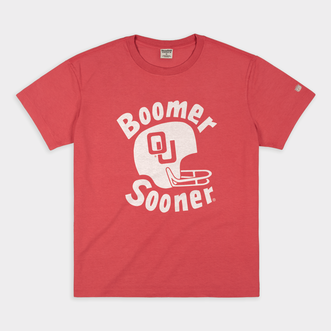 Oklahoma Boomer Sooner Vintage Heavyweight Tee Style001