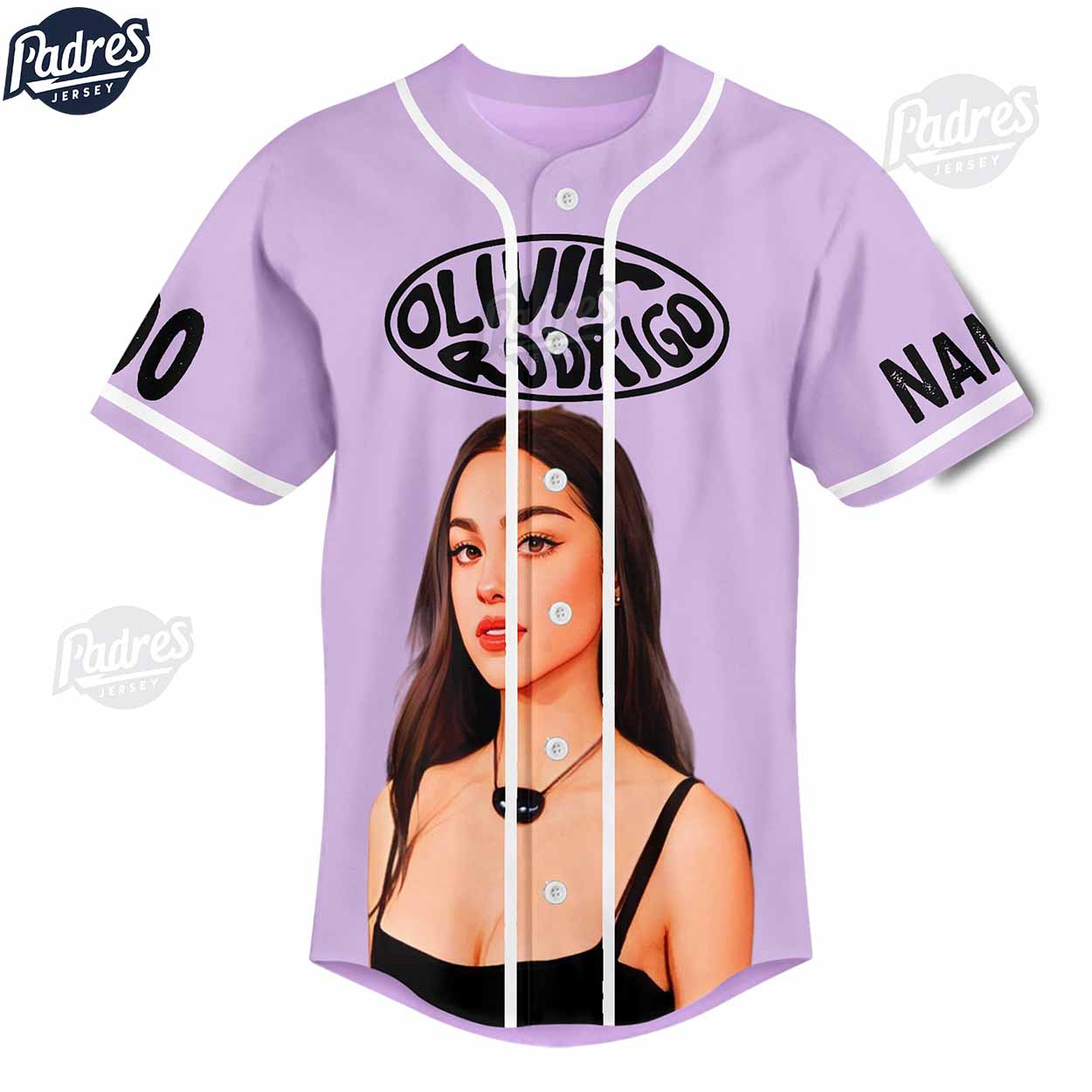 Olivia Rodrigo Guts Tour 2024 Custom Baseball Jersey Style - Padres Jersey Oasis: Elevate Your Baseball Style Game