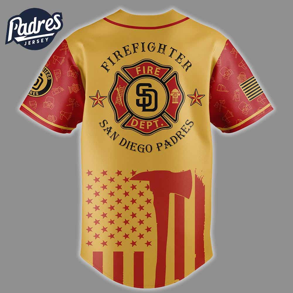 Padres Firefighter Appreciation Night 2025 Baseball Jersey - Padres Jersey Oasis: Elevate Your Baseball Style Game