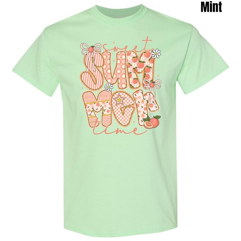 Peachy Summer Time Gildan Short Sleeve T-Shirt 'NLB'