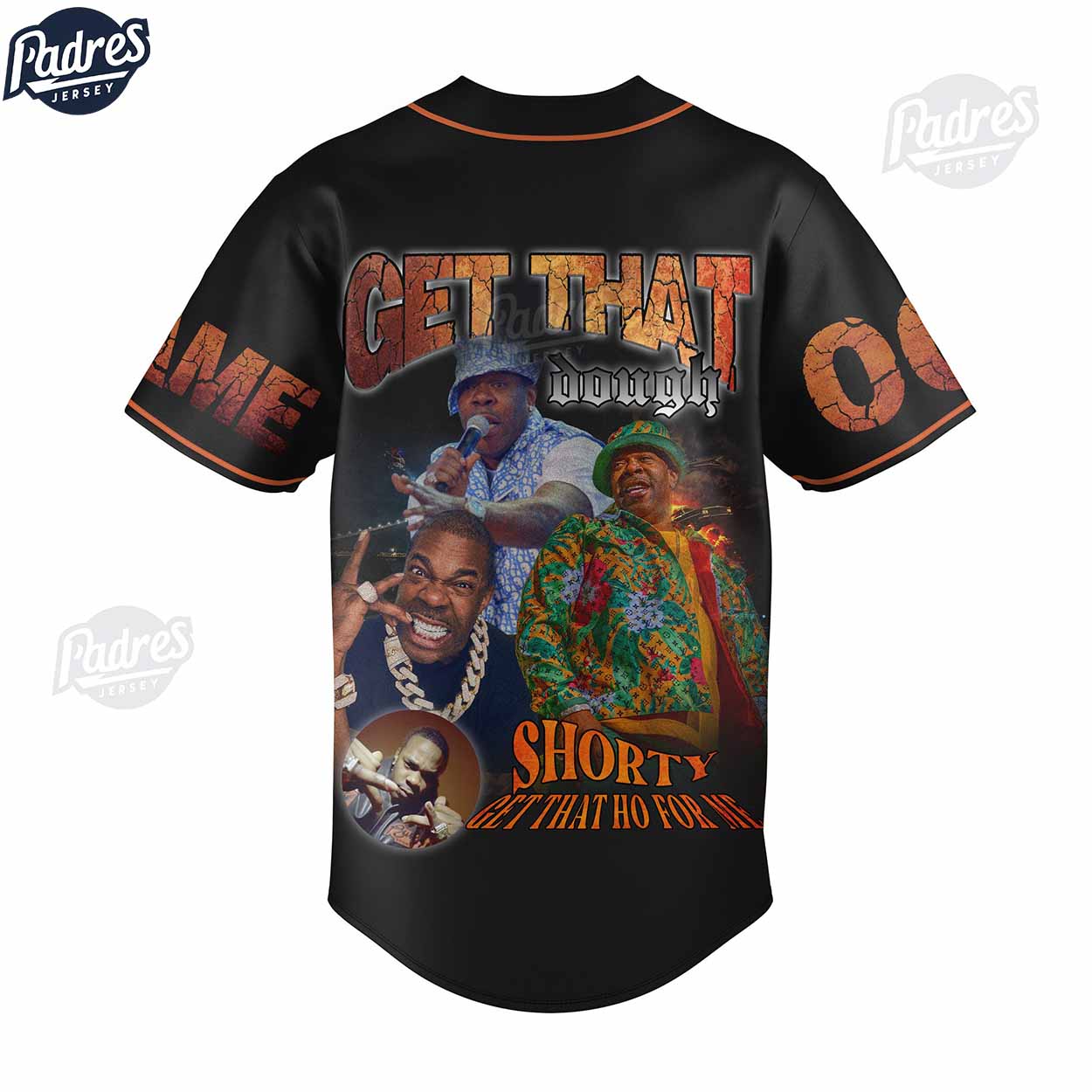 Personalized Busta Rhymes BLOCKBUSTA TOUR 2024 Baseball Jersey - Padres Jersey Oasis: Elevate Your Baseball Style Game