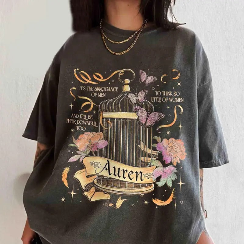 Plated Prisoner Comfort Colors Shirt For Fan, Auren Goldfinch T Shirt, Gold Cage Tee, Gift For Book Lover