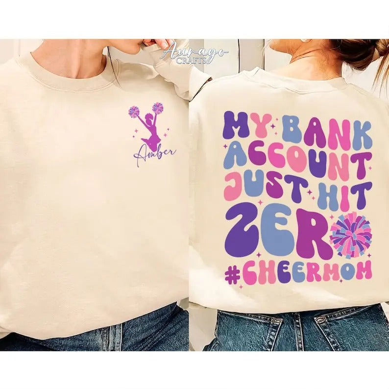 Premium Personalized Cheer Mom Shirt, Cheer Mom Era, Cheer Mama Shirt, Cheerleading Team Shirt, Gift For Mom, Gift For Her,Cheer Gifts,Gifts for Her