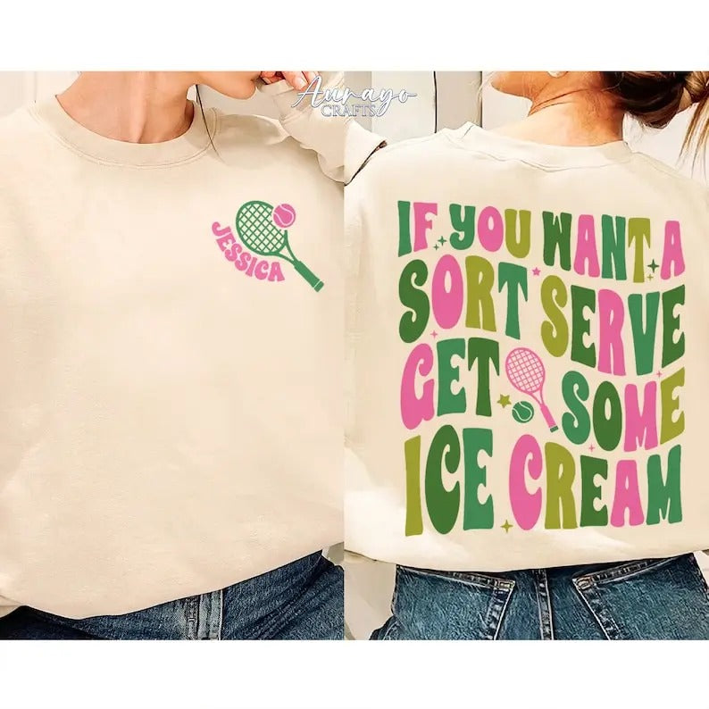 Premium Personalized Tennis Shirt, Tennis Player Gift, Tennis Team Name Gift, Tennis Captain Gift, Coach Gift, Tennis Shirt For Women, Tennis Club