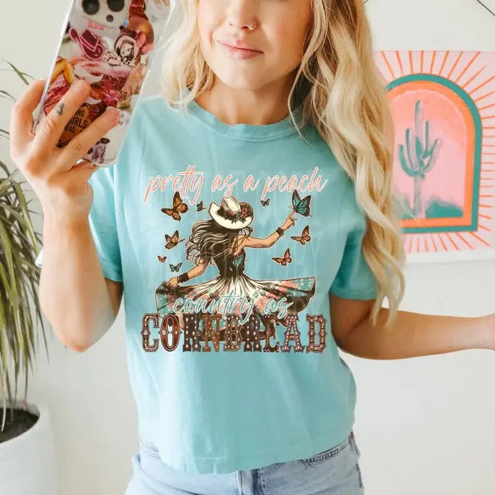 Pretty as a Peach DTF Transfers - THIS IS NOT A SHIRT