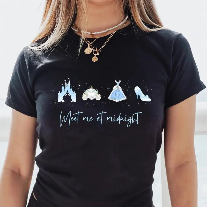 Princess Meet Me At Midnight Baby Tee, Princess Magic Kingdom Trip Baby Tee, Meet Me At Midnight Princess T-Shirt, Princess Wonderland Baby Tee