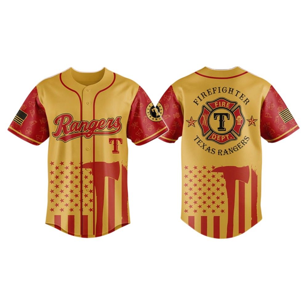 Rangers Firefighter Appreciation Night Jersey 2025 - Grishko.com