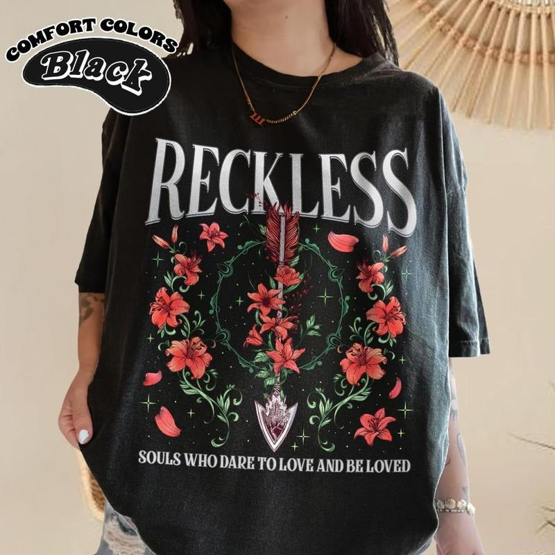 Reckless T-Shirt, Bookish T-Shirt, Kai And Paedyn Fan Shirt, Vintage Fashion, Classic Styles for Everyone, Relaxed Fit, Easygoing